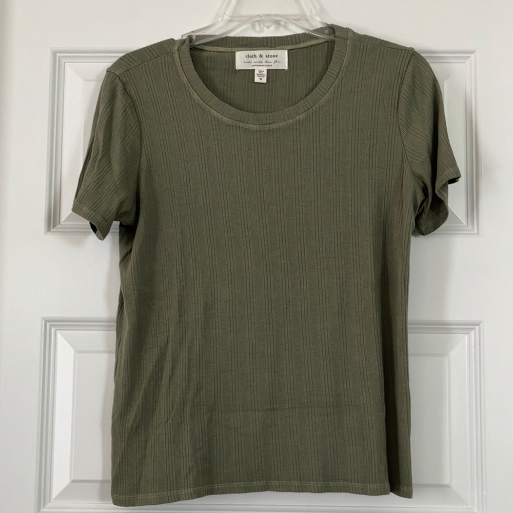NWT Cloth & Stone Richardson Ribbed Tee